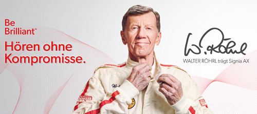 Pure Charge Go AX - Ein neues Lebensgefühl Walter Röhrl auf der Überholspur mit Signia AX