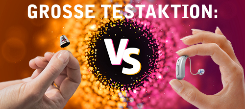 InSides vs. klassische Hörgeräte Große Vergleichsaktion zwischen InSides und klassischen Hörgeräten