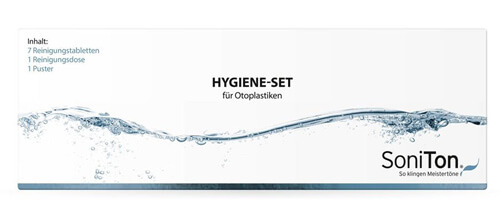 Die Verpackung des Hygien-Sets